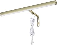 Vista 1 de Luces LED para cuadros enchufables, luz de arte ajustable de 14 pulgadas, 4 W, luz de pared de galería para trabajos de exhibición, acabado de latón