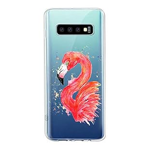 Oihxse Crystal Clear beschermhoes voor Samsung Galaxy J7 Duo 2018, zacht TPU-siliconen, bescherming [mooi aquareldesign…
