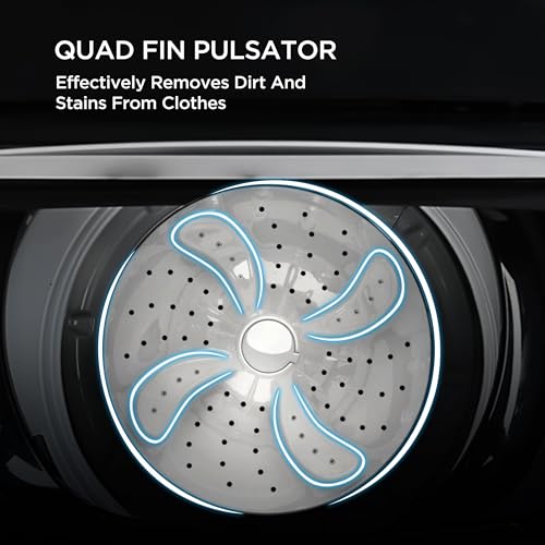Image of Lloyd Neo Executive 7 kg 5 Star Fully Automatic Top Load Washing Machine |710 RPM | Detergent Storage Zone | 14 Wash Programs | In-Built Heater | Reload Function, GLWT705NORIG, Inox Grey)