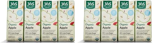 365 by Whole Foods Market, Organic Reduced-Sugar Apple Juice Boxes, 6.75 Fl Oz (Pack of 16) image 4