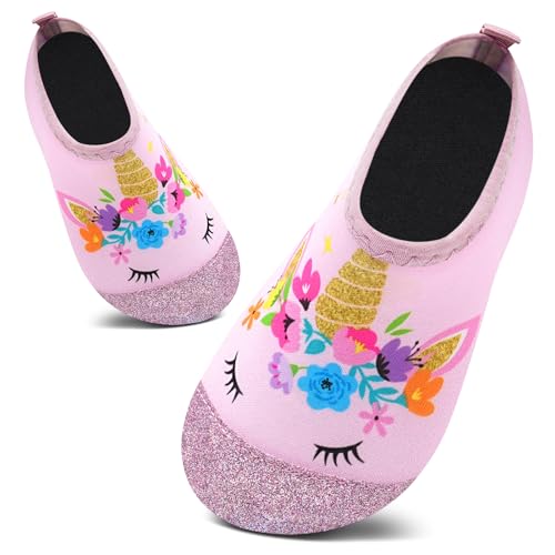 Image of Kids Water Shoes Girls Boys Outdoor Quick Dry Barefoot Aqua Socks for Toddler Sport Beach Swim Surf