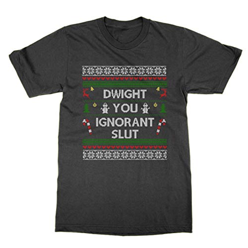 Dwight You Ignorant Slut Xmas t-shirt humour série pop culture