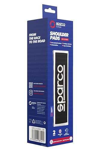 Sparco OPC12120001 Set Di Cuscinetti Cinture Nero/Grigio, Taglia Unica, Set Di 2 - 4