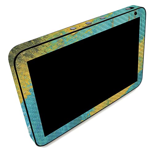 Image of MightySkins Carbon Fiber Skin Compatible with Amazon Echo Show 8 (Gen 2) - Acrylic Blue | Protective, Durable Textured Carbon Fiber Finish | Easy to Apply | Made in The USA