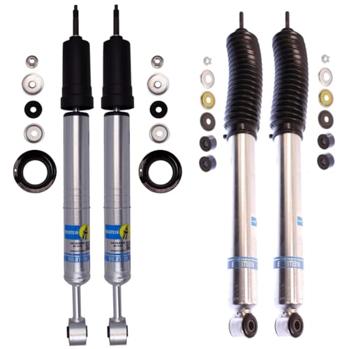 Image of TrendsAuto 5100 Series Set of Front Ride Height Adjustable & Rear Monotube Shocks fits 2005-2015 Tacoma with 0-1" Rear Lift | Provides 0-3" Front Lift | TrendsAuto Decal | 24-186728 & 24-324359