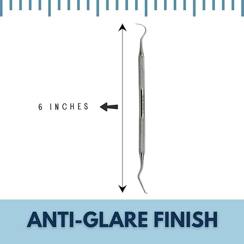 Miniatura 7 de Herramienta dental profesional para el cuidado bucal, eliminación de placa de acero inoxidable EXP #5 raspador de dientes, raspador de dientes