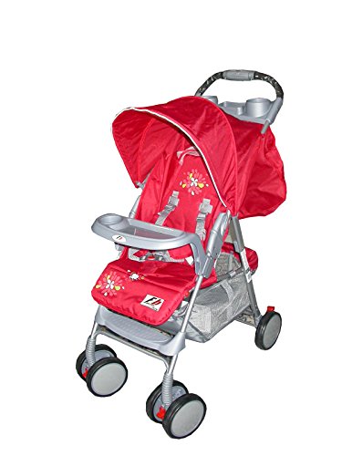 Elemed ddm-232 diadema Mirage Cochecito reclinable, 3 posiciones, fácil cierre con una mano, rojo