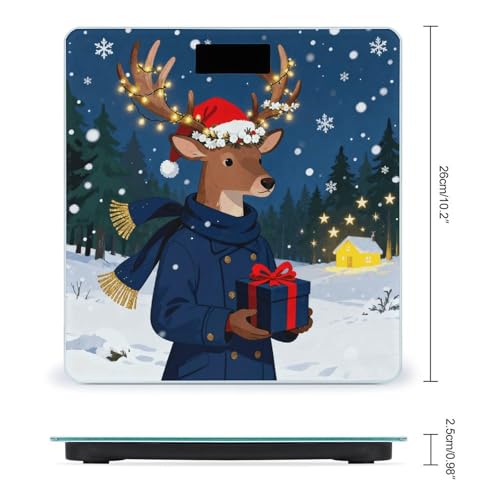 Báscula digital de baño BTCOWZRV con pantalla LCD miniatura 2