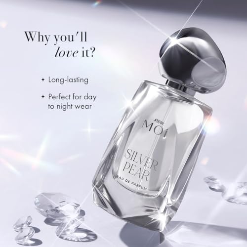 Image of Nykaa Silver Pear EDP 50ml | Fruity Floral Scent for Women | Pear, Lavender Elegant Fragrance | Long-Lasting Everyday & Evening Scent | Luxury Perfume | Best Gift for Her