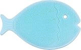 Innobaby Bathin Smart Baby Bath Silicone Cradle Cap Brush, Essential for Dry Skin & Eczema, Blue
