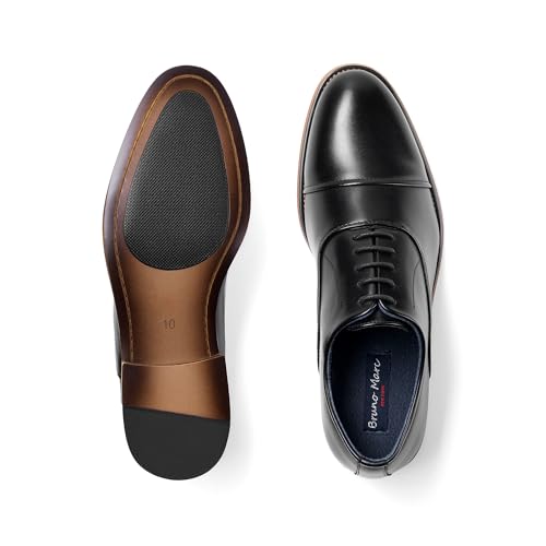 Bruno Marc Men's Lace Up Soft Cap-Toe Formal Dress Shoes