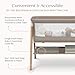 Delta Children Bondi Beechwood by The Bed Bassinet with PureAir Breathable Mesh Sheet and FSC-Certified Wood, Tan
