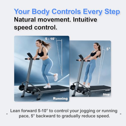 ANCHEER Foldable Manual Treadmill，20% Incline Non-Electric Walking Pad by ANCHEER - Used condition - Image 8
