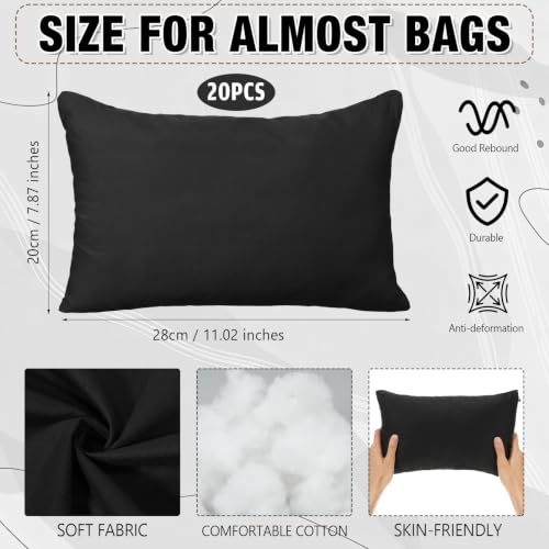 Image of Xuhal 20 Pcs Purse Insert Pillows Set Fillers to Keep Shape, Uniform, Black