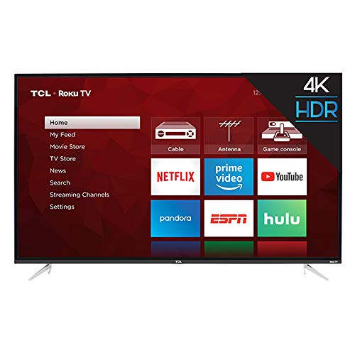 TCL 50S423 50inch 4K UHD HDR Roku Smart LED TV (Renewed)
