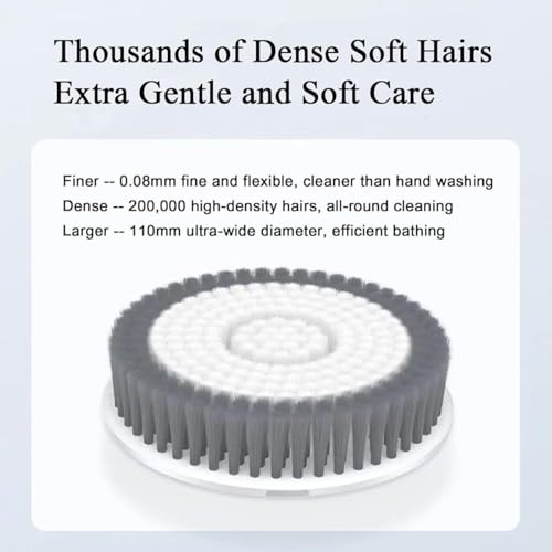 Brosse de douche arrière électrique pour laver le dos facilement
