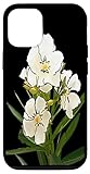 White Oleander Black Outline Art On White est une peinture de fleurs printanières. Une fleur sauvage, à la fois charmante et romantique est la fleur nationale d'Hiroshima. Vigoureuse dans les régions subtropicales chaudes et la Méditerranée, cette fleur respire les vibrations des vacances