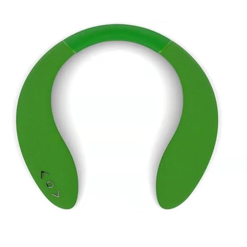 ネックスピーカー Bluetooth 5.0 ワイヤレス ウェアラブル スピーカー ポータブル ネック スピーカー 3D サラウンド サウンド/HD 通話/3D ステレオ オーディオ ネック スピーカー アウトドア スポーツ、仕事に最適 (Green)