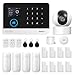 XNH Allarme Casa Senza Fili con Controllo APP,Kit da 22 pezzi(Telecamera PTZ,Sensore per Porte e Finestre, Rilevatore di Movimento, Sirena,Telecomando) Compatibile con Alexa