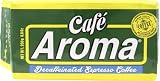 Decaf Ground Coffee - Premium Espresso from Cafe Aroma (Pack of 24) Cuban Style Decaffeinated Dark R