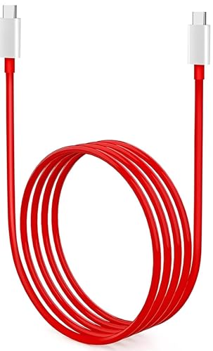 Image of Smolink USB-C to USB-C 100W Fast Charging Cable for OnePlus 12, 11, 10T, 9 Pro, Nord CE 2 Lite, CE 3 Lite & More - SuperVOOC Compatible - Original High-Speed Charging