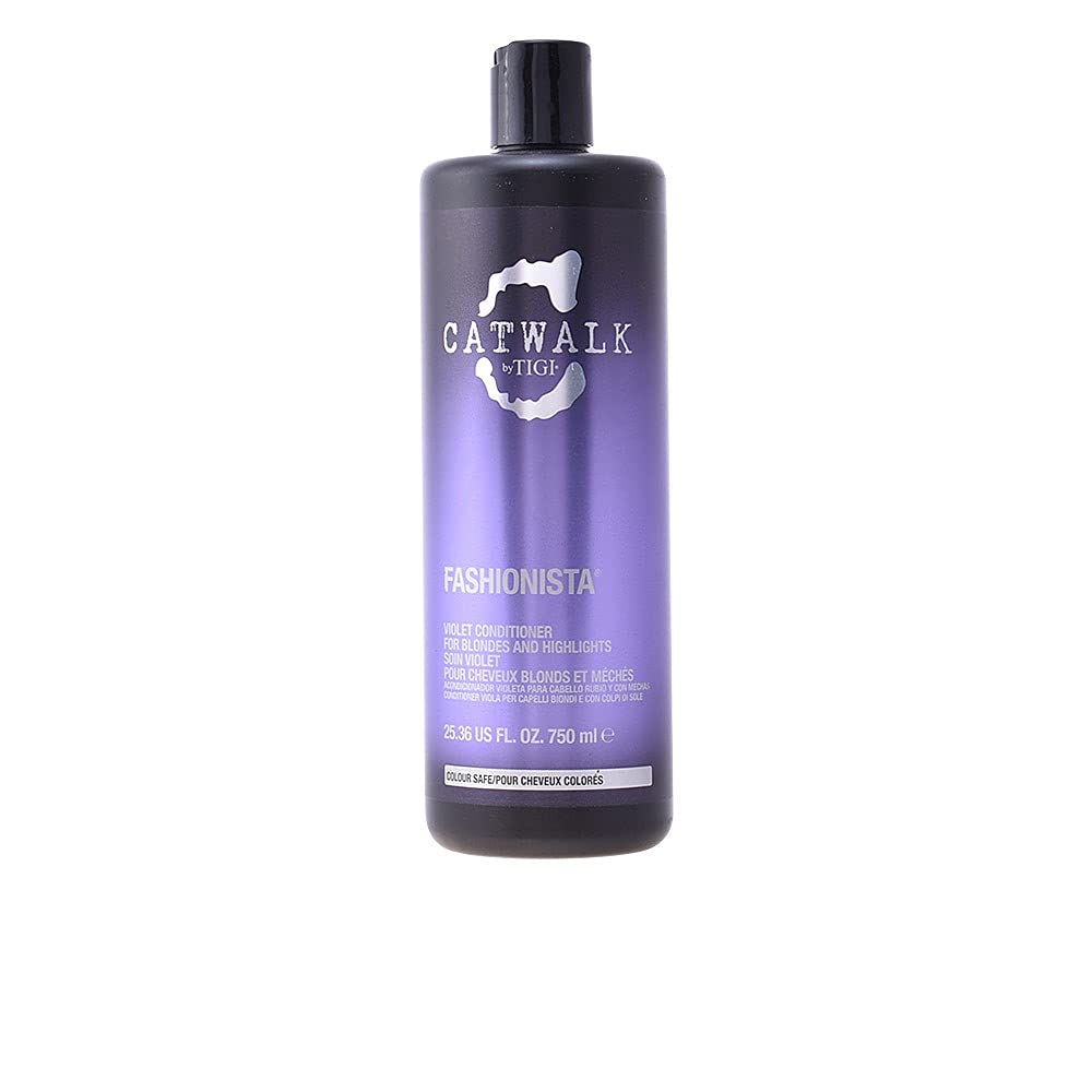 CATWALK by TIGIFashionista Violet Purple Conditioner - Ideal for Natural and Coloured Blonde Hair - 750 ml