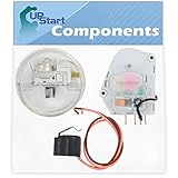 2198202 Cold Control Thermostat, W10225581 Defrost Thermostat & W10822278 Defrost Timer Replacement for Kenmore 1069550710 Refrigerator - Compatible with WP2198202, W10225581 & W10822278