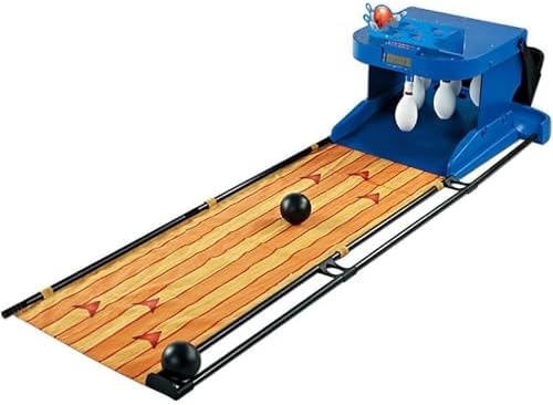 Indoor Electronic Bowling Alley Game for Home, LED Scoreboard, Automatic Reset, Interactive Multiplayer Fun for Kids & Adults, 73.8in Long Indoor Bowling Entertainment