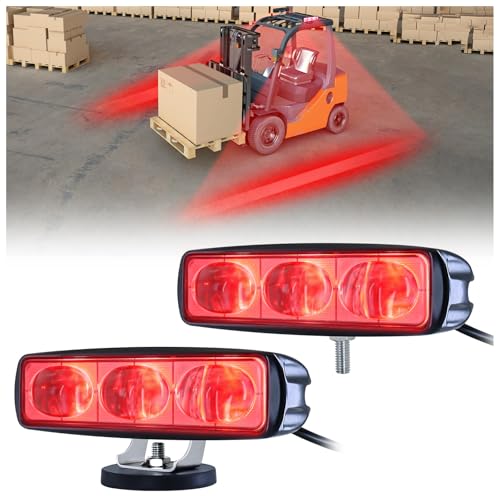 Evita accidentes en almacén con estas 2 luces rojas indicadoras para carretilla elevadora