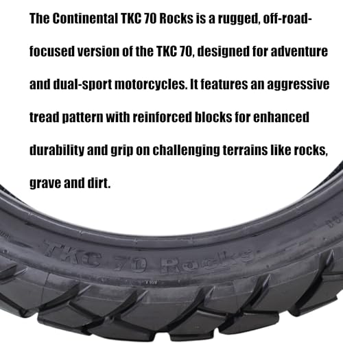 Continental 80739 Pneumatico 150/70 R18 70S Tkc70 Rocks M+S Tl - 7