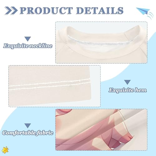 Cartoon Cute Pig Hearts Boy Bathing Suit UV Protection Football Shirt Swimwear Beach Tops 3T3