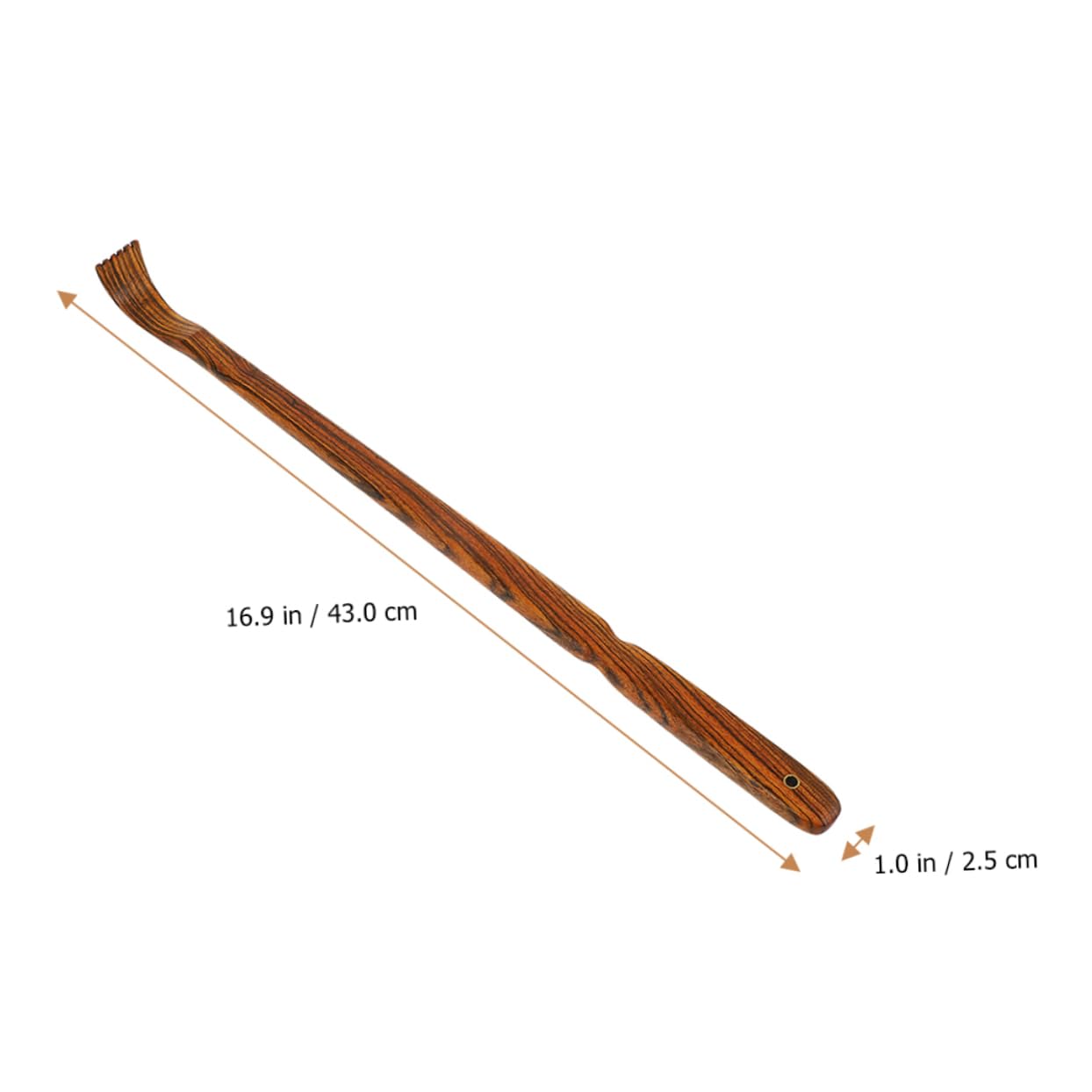 CALLARON 2 Series Cosquillas Espesas Curvo Pesado Rascador De Espalda Rasguño En La Espalda Rascarse Rascadores Raspador Rascador De Mano Rascador De Cuerpo Sándalo Coffee 2 Piezas*2