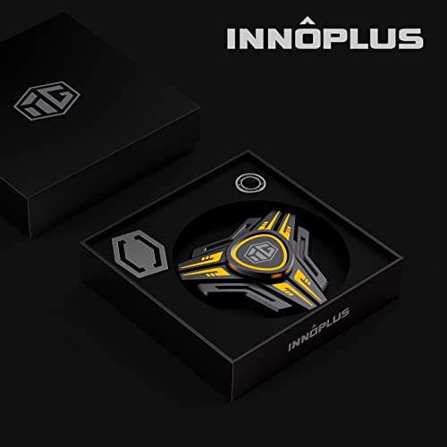 Image of INNOPLUS Fidget Spinner, Fidget Spinners for Adult, Fidget Spinners Cool, Fidget Light Up Spinner for Teens, Stress Anxiety ADHD Relief Figets Toy, Metal Finger Hand Spinner Toy with Luminous Light