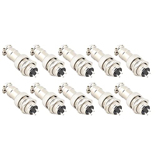 Conector Aviación GX12 2 Núcleos Pack 10 Piezas miniatura 6