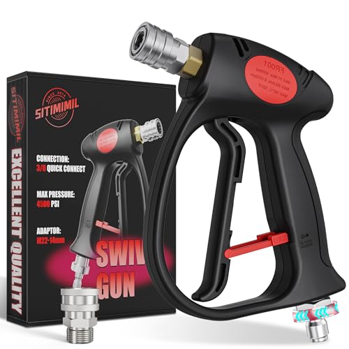 SITIMIMIL®Swivel Pressure Washer Gun with 3/8' Rotate...