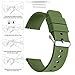 SBR-Trade Silicone Watch Bands ， Quick Release Premium Soft Rubber Replacement Straps for Men and Women (20mm, Green)