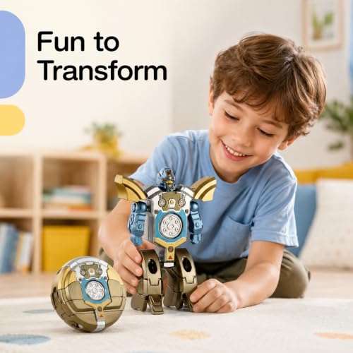 Includ Kids Ball-to-Robot Figure Transforming Toy for Kids | Fun & Educational Toy for Boys & Girls | Easy to Transform | Durable and Safe for Age 3+ Years - Image 7