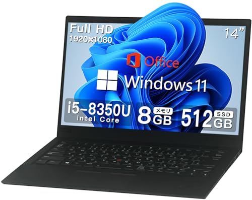 yςݕiz m{ ThinkPad X1 CarbonCPU:8Core i5 /14^IPSpl𑜓x:1920×1080/Windows11/8GB/SSD 512GB/Office 2019/obNCgKeyboard/WEB