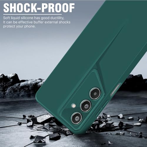 Image of WOW IMAGINE Slim Back Cover for Samsung Galaxy M35 5G | Blade Series Ultra Thin Case with Lightweight Design | Camera Protection | Soft Matte Silicone Flexible Mobile Case - Green