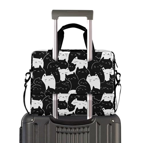 Maletín para portátil ALAZA con diseño Black&white Kitten miniatura 3