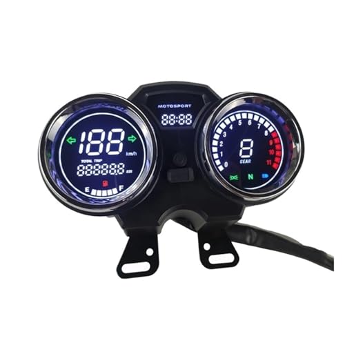 Compteur vitesse moto numérique LED idéal pour trajets quotidiens en Suzuki