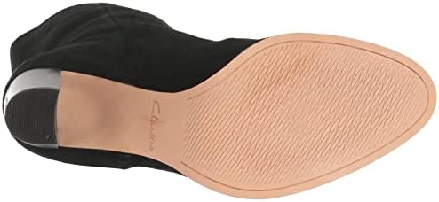 Clarks Women's Karamo Mid Fashion Boot, Black Suede, 10 | Image 3