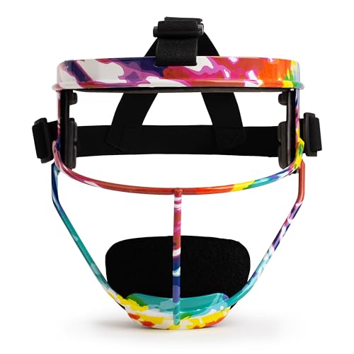 RIP-IT Original Defense Softball Face Mask | Lightweight Protective Softball Fielder's Mask | Adult | Tie-Dye