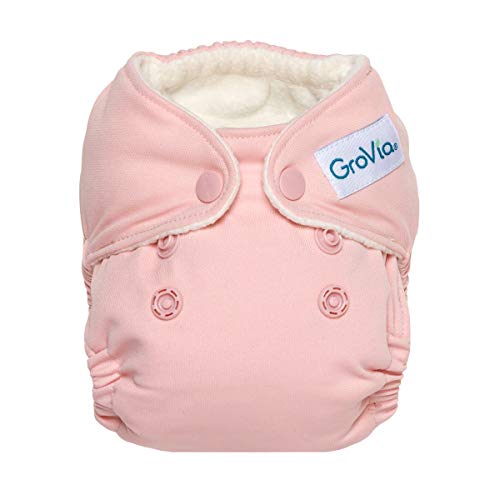 GroVia Newborn All in One Snap Reusable Cloth Diaper (AIO) (Crane)
