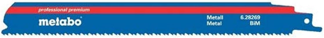 Metabo 628269000 BiM 225 x 1.1 mm/2,5+3,2 Sabre Saw Blade (2-Piece)