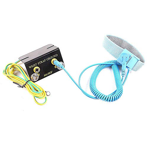 Image of MEETOOT 2pcs 2 Holes ESD Anti Static L-Type Grounding Socket for Wrist Strap Ground