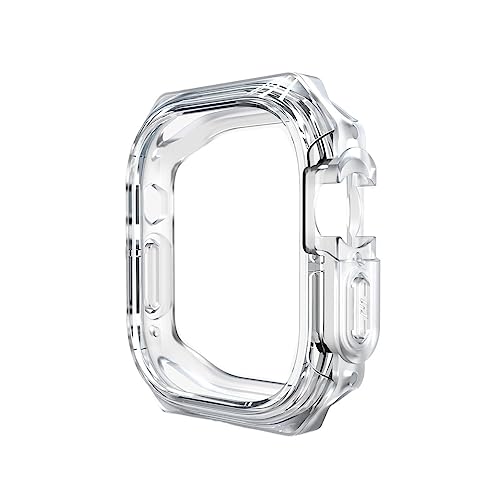 Case Apple Watch Ultra 49mm antichoc et transparent en PC rigide