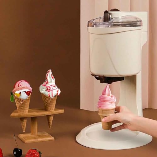 PEAKSTORM Machine À Glace Italienne Semi-Automatique 1000 ML, Sorbetière Domestique, Yaourtière pour La Maison Et La Cuisine