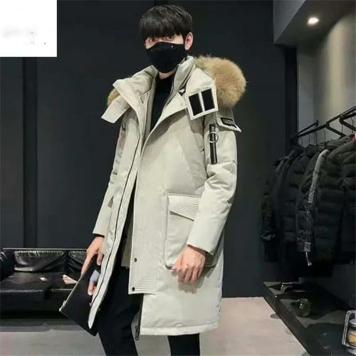 Chaqueta de invierno gruesa para combatir el frío intenso con capucha unisex JXQXHCFS 3