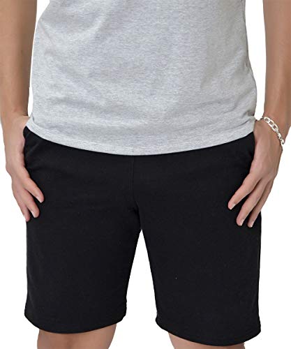 Kit 3 Bermudas Short Moletom grife New Basic (Preto, GG)